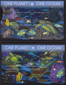 [HipG904] United Nations 2010 : Fish Good set 2 sheets very fine MNH