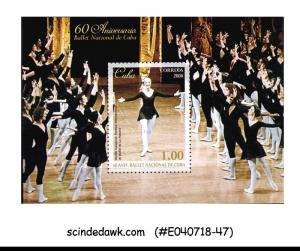 CUBA - 2008 60th ANNIVERSARY OF NATIONAL BALLET - MINIATURE SHEET MNH