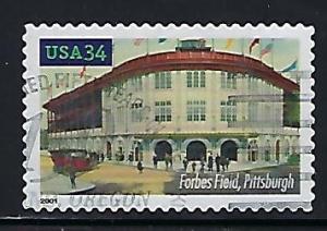 Catalog #3515 Stamp Used Forbes Field Pittsbugh Baseball MLB National League