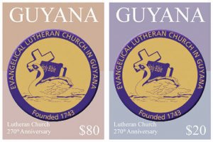 Guyana - 2013 - Lutheran Church - Set Of 2 Stamps - MNH