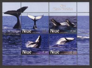 Niue Sc# 863a MNH Whale Watching (S/S)