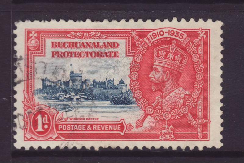 1935 Bechuanaland 1d Silver Jubilee F/U