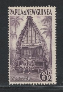 Papua New Guinea 1952 Kiriwina Chief's House 6 1/2p Scott # 128 MH