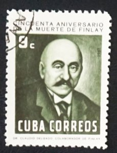 CUBA Sc# 993  CARLOS J FINLAY Entomologist 9c Dr. Claudio Delgado  1965 Used/cto