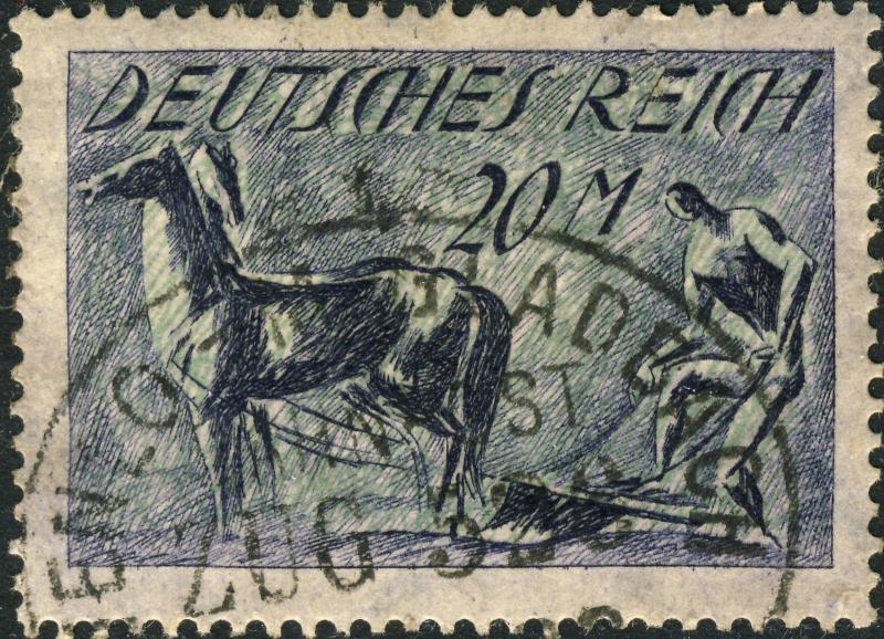ALLEMAGNE / Deutsches Reich - 1922 - Bahnpost TPO VENLO-M.GLADBACH on Mi.196 