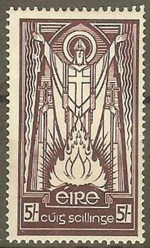 IRELAND SG103 1937 5/= MAROON MTD MINT