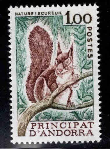 Andorre (French) Andorra Scott 260 MNH**1977 Squirrel stanp