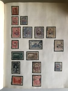 Turkey: Lot Old Stamps on Page