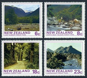 New Zealand 577-580,MNH.Michel 657-660. State Forest Parks,1975.Lake Sumner,