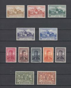 ESPAÑA 1930 Edifil 547/558 ** MNH Lujo