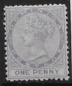 DOMINICA SG1 1874 1d LILAC MTD MINT