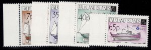 FALKLAND ISLANDS QEII SG819-822, 1998 local vessels set, NH MINT.