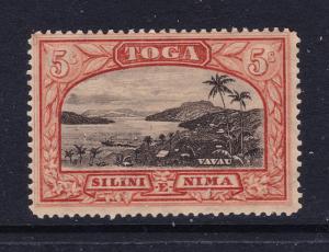 Tonga an early 5/- mint but browned gum