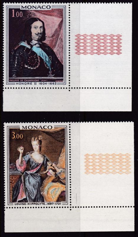 Monaco 1969 ART Complete (2) Princes of Monaco Types  Royalty VF/NH