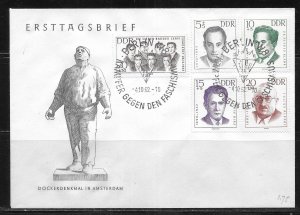 DDR German Democratic Republic 1962 FDC's B84-88, B91a, B93-97