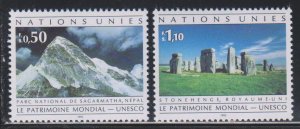 United Nations - Geneva,  World Heritage (SC# 211-212) MNH SET