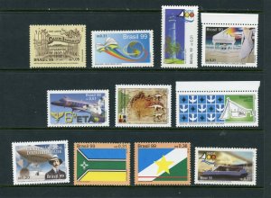 BRAZIL 1998-99 PARTIAL YEAR SET MINT NEVER HINGED SCOTT VALUE $65.25 AS SHOWN