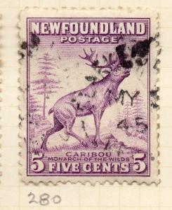 Newfoundland 1941-44 Early Issue Fine Used 5c. 260806