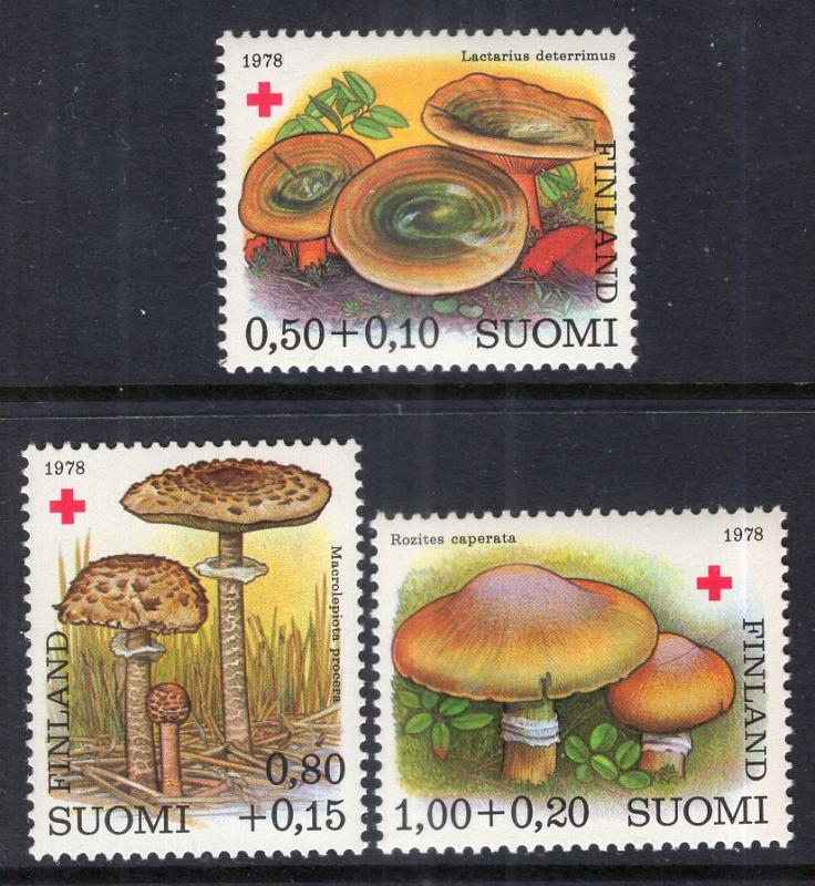 Finland B215-B217 Mushrooms MNH VF