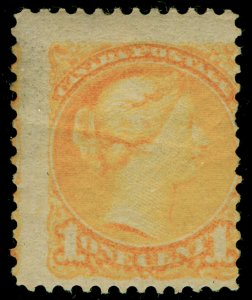 CANADA SG75, 1c brt yellow, M MINT. Cat £45.