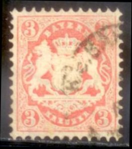 Bavaria 1870 SC# 24 Used CH4