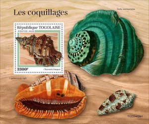 TOGO - 2022 - Shells  - Perf Souv Sheet #1 - Mint Never Hinged