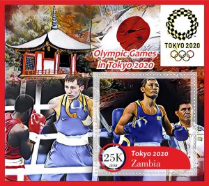 Stamps. Olympic Games Tokyo  6 sheets perf Zambia MNH **