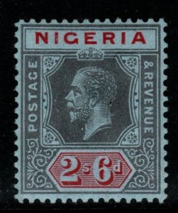 NIGERIA SG9 1914 2/6 BLACK & RED/BLUE MTD MINT