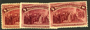 U.S. #236 MINT NG SET THINS