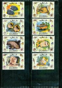 Dubai Fishes , 8 stamps