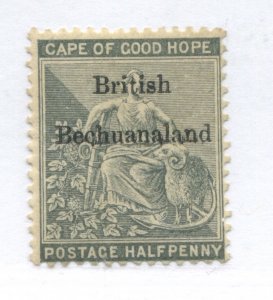 Bechuanaland 1865 overprinted 1/2d mint o.g. hinged