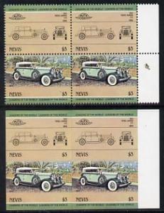 Nevis 1984 Cars #2 (Leaders of the World) $3 Pierce Arrow...