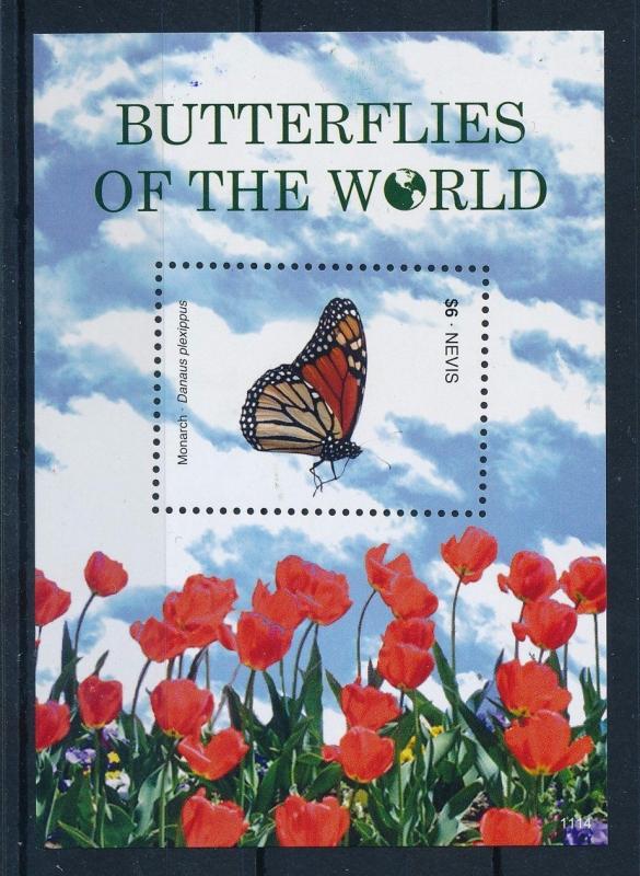 [35015] Nevis 2011 Butterflies Schmetterlingen Papillons  MNH Sheet