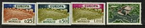 Monaco 507-9, C61 MNH EUROPA, Wheat Fields, Map