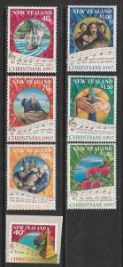 1997 New Zealand - Sc 1452-8 - MNH VF - 7 singles - Christmas