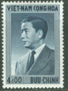 Vietnam # 45 Pres. Ngo Diem - 4p (1) Unused VLH