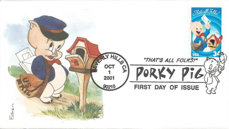 Porky Pig fdc