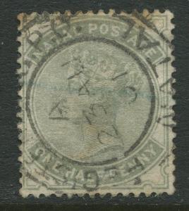 NATAL - Scott 66 - QV Definitive - 1884 - FU - Perf.14 - 1/2p Stamp