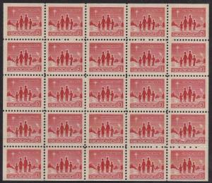 Canada #434A 3 cent Christmas Family & Star mint OG NH XF