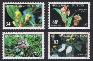 Wallis and Futuna Orchids 4v 1982 MNH SC#283-286 SG#396-399