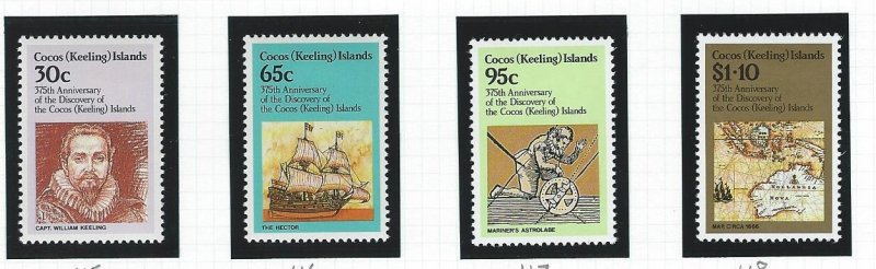 Cocos Islands  mh  s.c.# 115-118