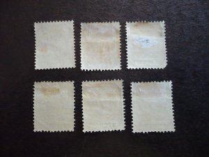 Stamps - Transvaal - Scott# 166-170,173 - Mint Hinged Part Set of 6 Stamps