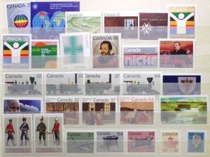 CANADA Postage Stamps, 1983 Year set collection, MNH