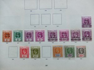 Ceylon GV 1918/21 mint collection