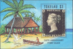 Tokelau #171, Complete Set, 1990, Stamp on Stamp, Never Hinged