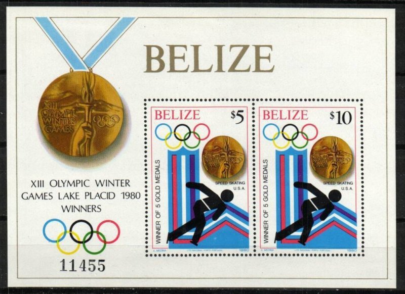 Belize Stamp 511  - 80 Winter Olympics