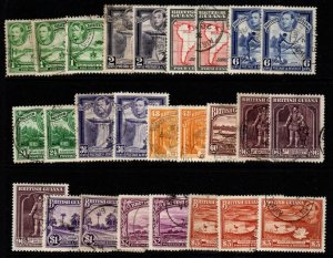 BRITISH GUIANA SG308/19b 1938-52 DEFINITIVE SET COMPLETE FINE USED