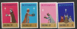 BOTSWANA  80-83  MINT HINGED, CHRISTMAS