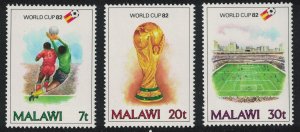 Malawi World Cup Football Championship Spain 3v 1982 MNH SG#658-660