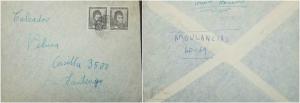 O) 1950 CHILE, OÂ´HIGGINS 60 CTS, AMBULANCIAS 60 69, TO SANTIAGO, XF